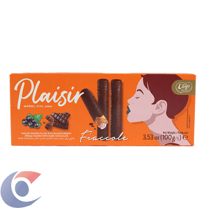 Biscoito Italiano Gastone Lago Plaisir Chocolate Amargo E Groselha 100g