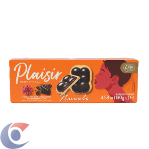 Biscoito Italiano Gastone Lago Plaisir Nuvole Chocolate E Framboesa 130g