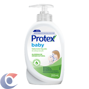 Sabonete Líquido Para Bebê Protex Baby Glicerina Natural 200ml