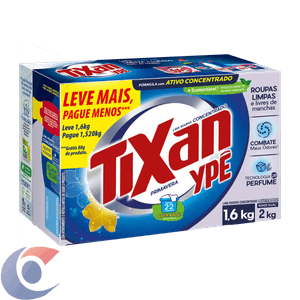 Lava Roupas Tixan Ypê Primavera Leve 1,6kg Pague 1,52kg