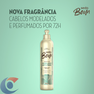 Creme Para Pentear Seda Boom Modelador Antifrizz 350ml