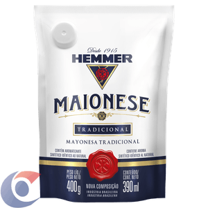 Maionese Hemmer Tradicional Sachê 400g