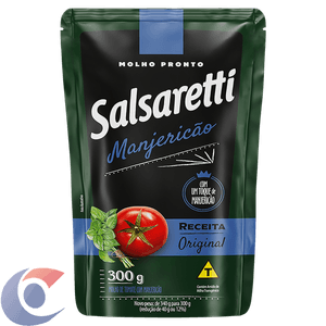Molho De Tomate Salsaretti Manjericão Sache 300g
