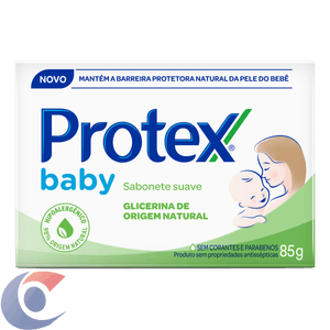 Sabonete Em Barra Para Bebê Protex Baby Glicerina Natural 85g