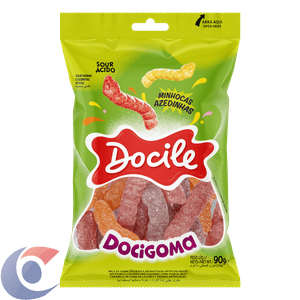 Bala Goma Docile Minhoca 90g