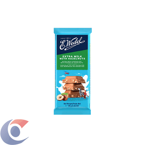 Chocolate Polonês E.Wedel Ao Leite Pedaços De Avelã 80g