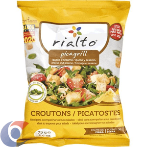 Torrada Portuguesa Rialto Picagrill Croutons De Queijo E Sésamo 75g