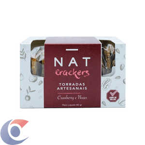 Torrada Chilena Nat Crackers Cranberry E Nozes 80g