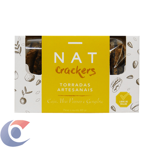 Torrada Chilena Nat Crackers Caju, Uvas Passas E Gengibre 80g
