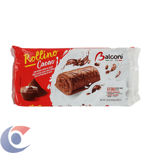Bolinho Italiano Balconi Rollino Chocolate E Creme De Cacau 222g