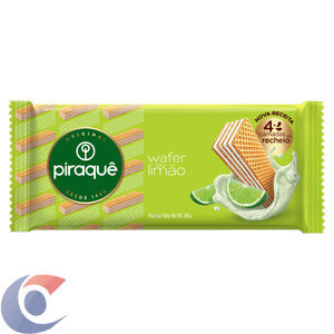 Biscoito Wafer Recheio Limão Piraquê Pacote 100g
