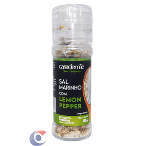 Sal Marinho Casa De Mãe Lemon Pepper Com Moedor 85g