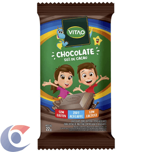 Chocolate Vitao Kids Zero Sem Lactose 22g