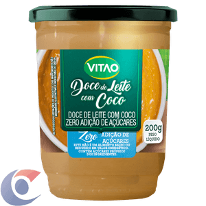 Doce De Leite Vitão Zero Com Coco 200g