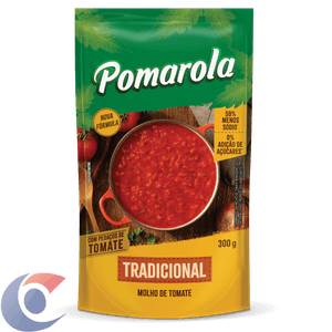 Molho De Tomate Pomarola Tradicional Sachê 300g