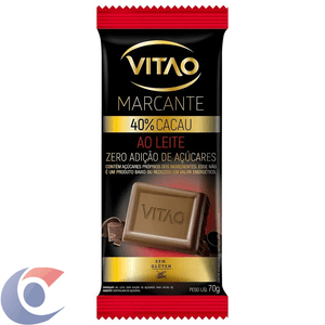 Chocolate Vitao Zero Leite 40 Cacau 70g