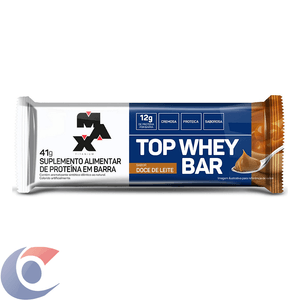 Barra De Proteína Top Whey Bar Doce De Leite Max Titanium 41g