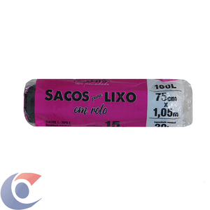 Saco Para Lixo Casa De Mãe Preto 100l 15 Un