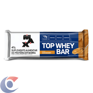 Barra De Proteína Max Titanium Top Whey Amendoim 41g
