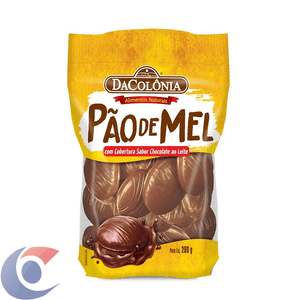 Pão De Mel Dacolônia Cobertura De Chocolate Ao Leite 280g