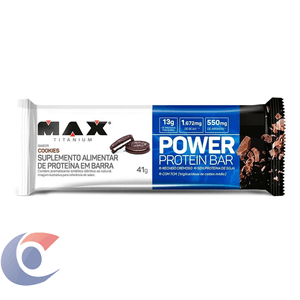 Barra De Proteína Max Titanium Power Cookies 41g