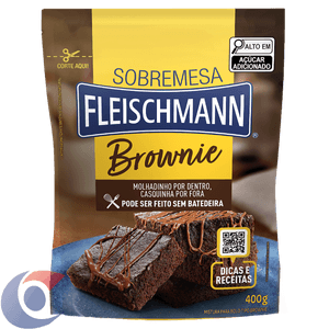 Mistura Para Bolo Fleischmann Brownie 400g