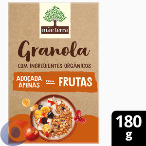 Granola Mãe Terra Adoçada Apenas Com Frutas 180g