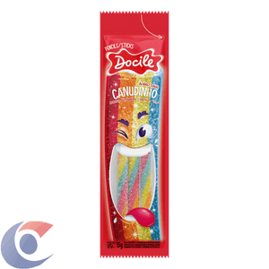 Bala Docile Canudinho Color Morango Citrico 15g