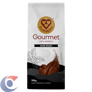 Café 3 Corações Torrado E Moído Gourmet Dark Roast 250g