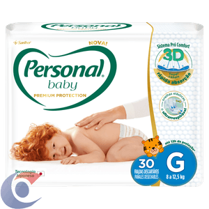 Fralda Personal Baby Premium Protection G 30 Un