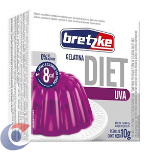 Gelatina Bretzke Diet Uva 10g