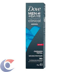 Desodorante Aerosol Dove Men+Care Clinical Cuidado Total 150ml