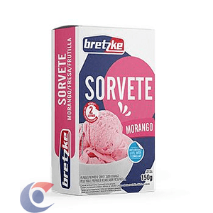 Mistura Para Sorvete Pó Bretzke Morango 150g