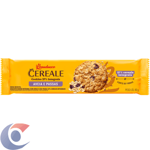 Cookies Integral Bauducco Cereale Aveia E Passas 80g