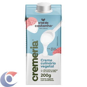Creme Culinario Vegetal Com Amêndoas Cremaria 200g