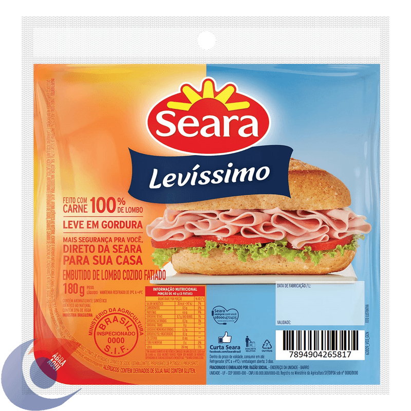 LOMBO-SUINO-FAT-SEARA-180G-LEVISSIMO