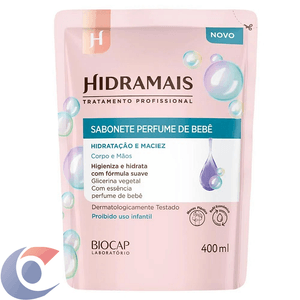 Sabonete Líquido Hidramais Perfume Bebê Refil 400ml