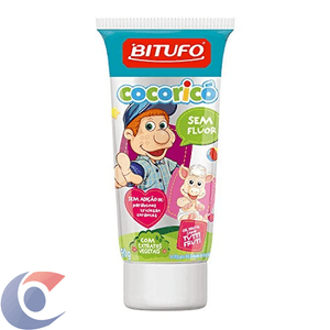 Gel Dental Bitufo Cocoricó Sem Flúor Tutti Frutti 90g