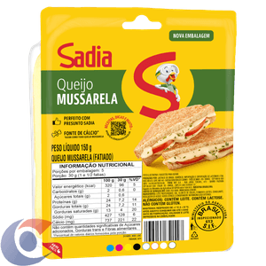 Queijo Mussarela Fatiado Sadia Soltíssimo 150g