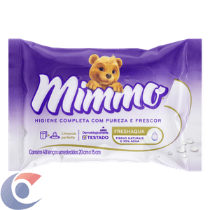 Lenços Umedecidos Mimmo 20 X 15cm