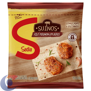 Filé Mignon Suíno Em Bifes Congelado Sem Osso Sadia 800g