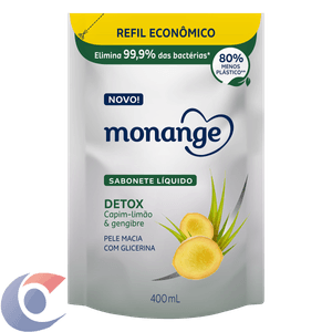 Refil Sabonete Líquido Monange Detox 400ml