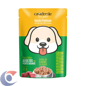 Alimento Para Cães Casa De Mae 85g Porte Grande Carne