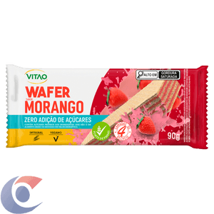 Wafer Integral Vitão Zero Açúcar Morango 90g