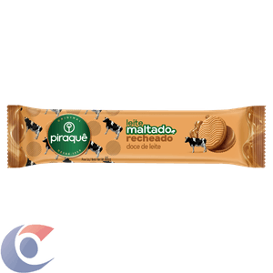 Biscoito Recheado Maltado Piraquê Doce De Leite 85g