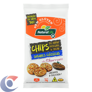 Chips Arroz Natural Life Churrasco 70g