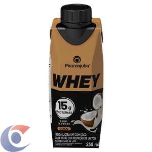 Bebida Láctea Whey Zero Lactose Coco Piracanjuba 250ml