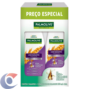 Kit Shampoo + Condicionador Palmolive Naturals Lisos Radiantes 350ml