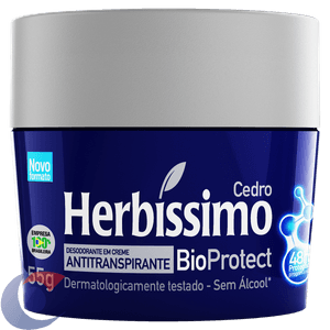 Desodorante Creme Cedro Herbíssimo Bio Protect 55g