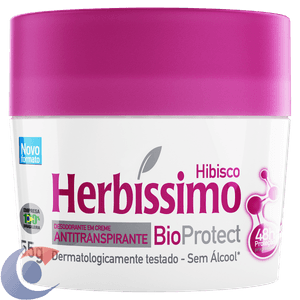 Desodorante Creme Hibisco Herbíssimo Bio Protect 55g
